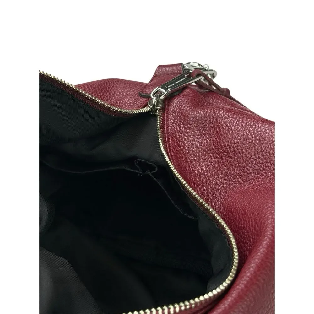 Rebecca Minkoff Julian Burgundy Leather Backpack